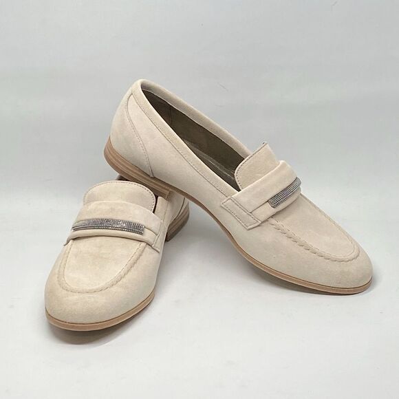 Brunello Cucinelli Embellished Suede Leather Loafers size 37 - Picture 10 of 14